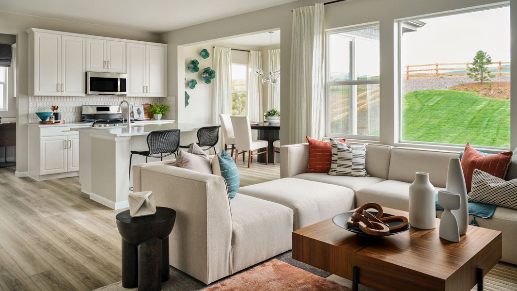 Representative furnished interior of a home built from the Granby by Taylor Morrison in Sterling Ranch Ascent Village, Littleton (Image 14).