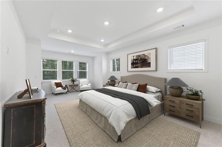 Furnished interior view inside a new home in Bailey Fence, Dacula (Image 26).