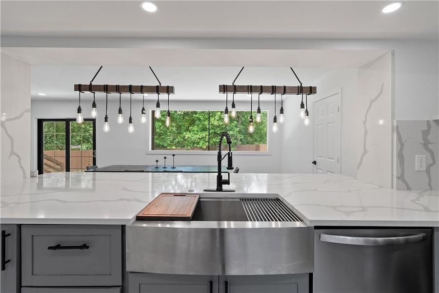 Furnished interior view inside a new home in , Atlanta (Image 36).