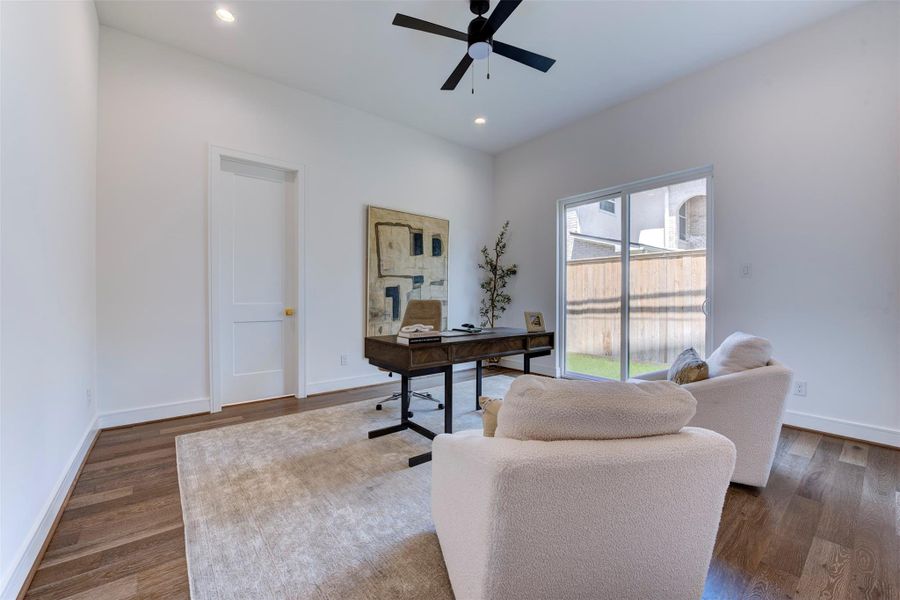 Secondary bedroom or office on the first floor.