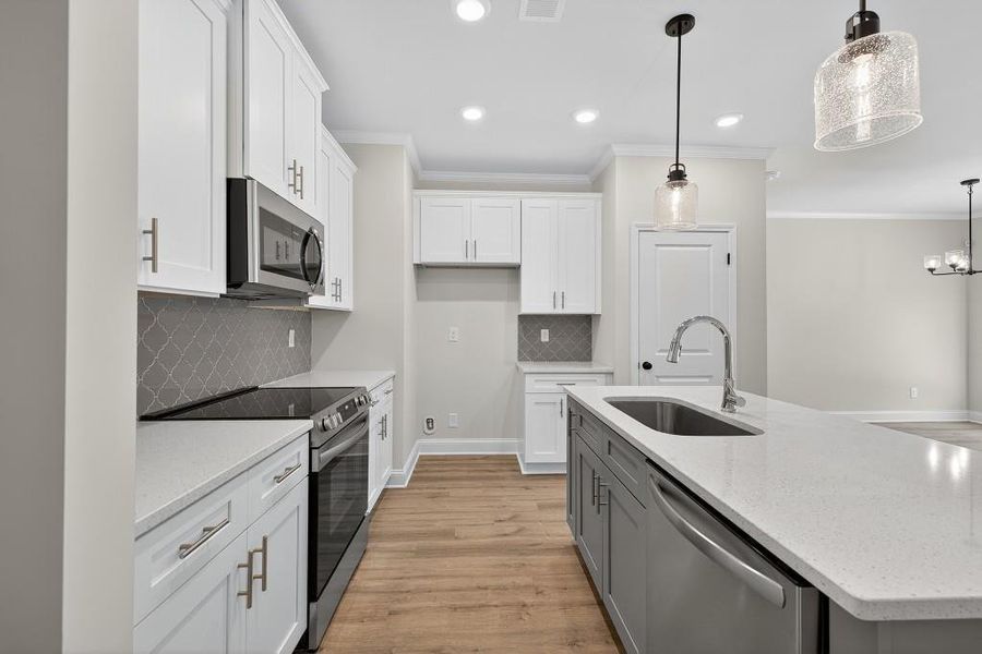 Furnished interior view inside a new home in Medlock Park, Austell (Image 12).