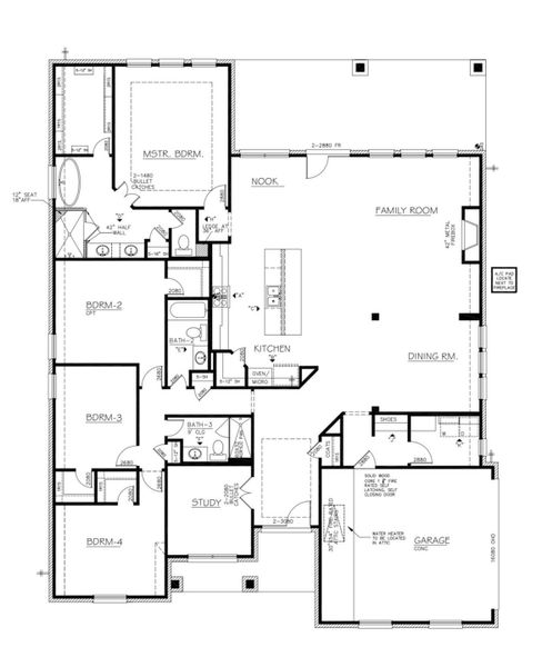 Thoughtfully designed floor plan for 15722 North Tower Circle