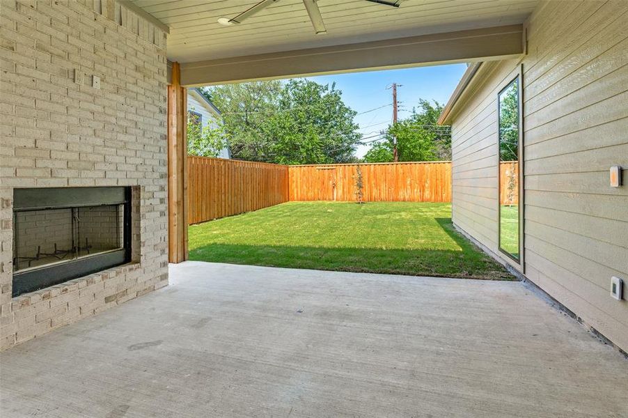 Exterior details and patio area of a home in , Dallas (Image 21). Exterior details and patio area of a home in , Dallas (Image 21).