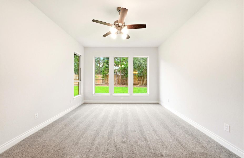 Spacious, unfurnished interior of a new home in The Woodlands Hills 65′, Willis (Image 24).