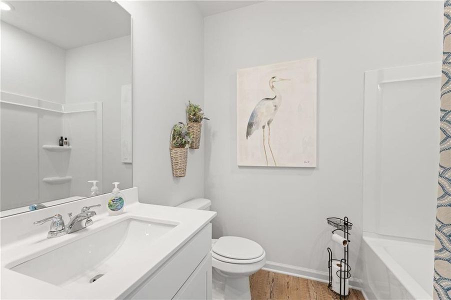 Furnished interior view inside a new home in Union Heights, Flowery Branch (Image 7). Furnished interior view inside a new home in Union Heights, Flowery Branch (Image 7).