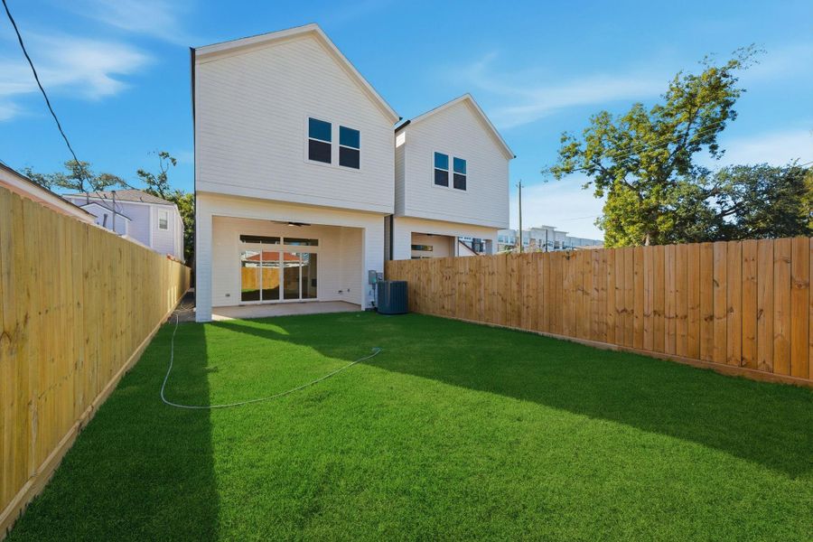 Exterior details and patio area of a home in , Houston (Image 27).