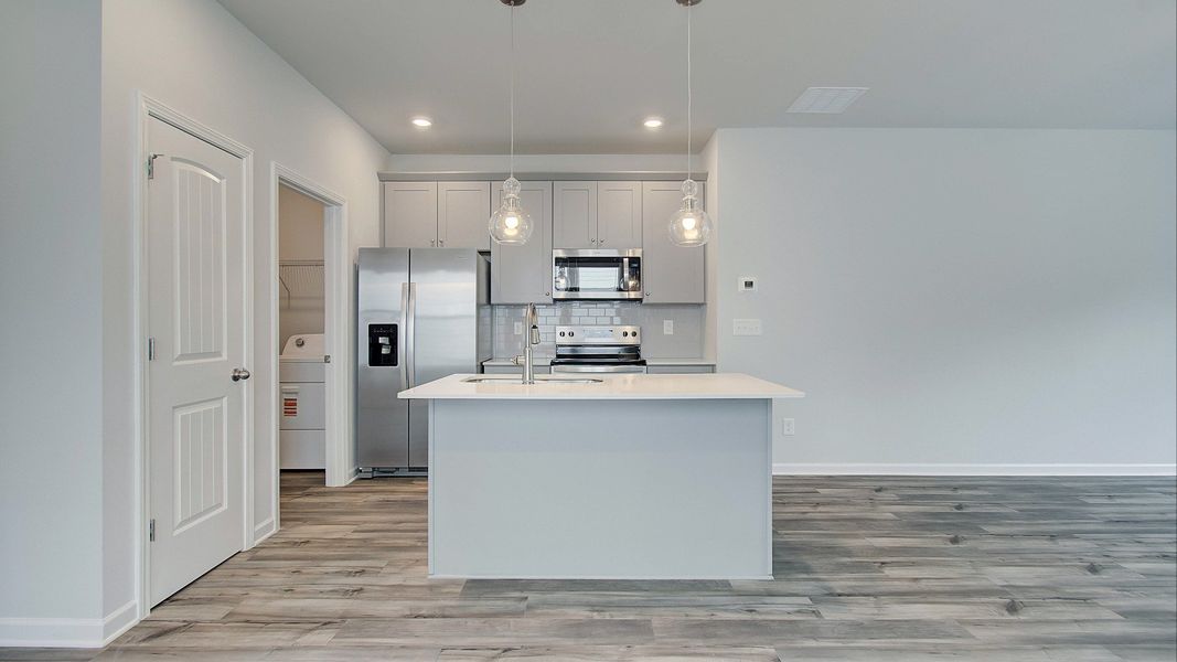 Representative furnished interior of a home built from the Emma by DRB Homes in Enclave at Evergreen, Fairburn (Image 24).