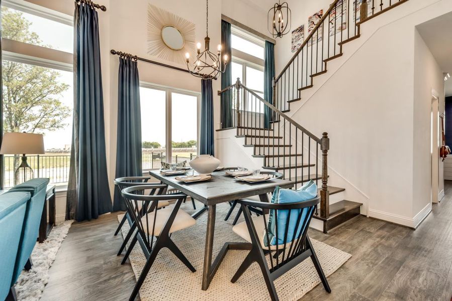 Furnished interior view inside a new home in Trails at Cottonwood Creek, Rowlett (Image 6).