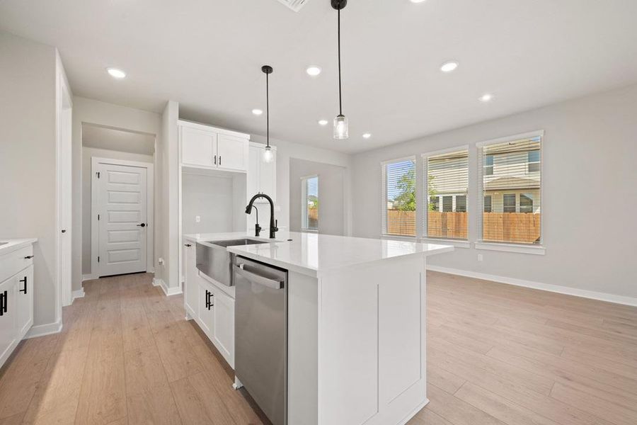 Furnished interior view inside a new home in Heritage, Dripping Springs (Image 5).