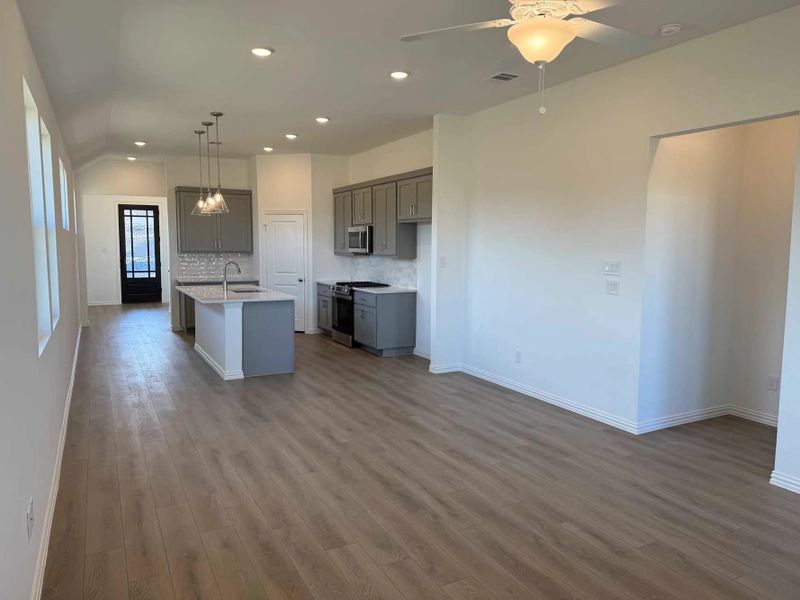 Open Kitchen-Living-Dining Room Construction Progress