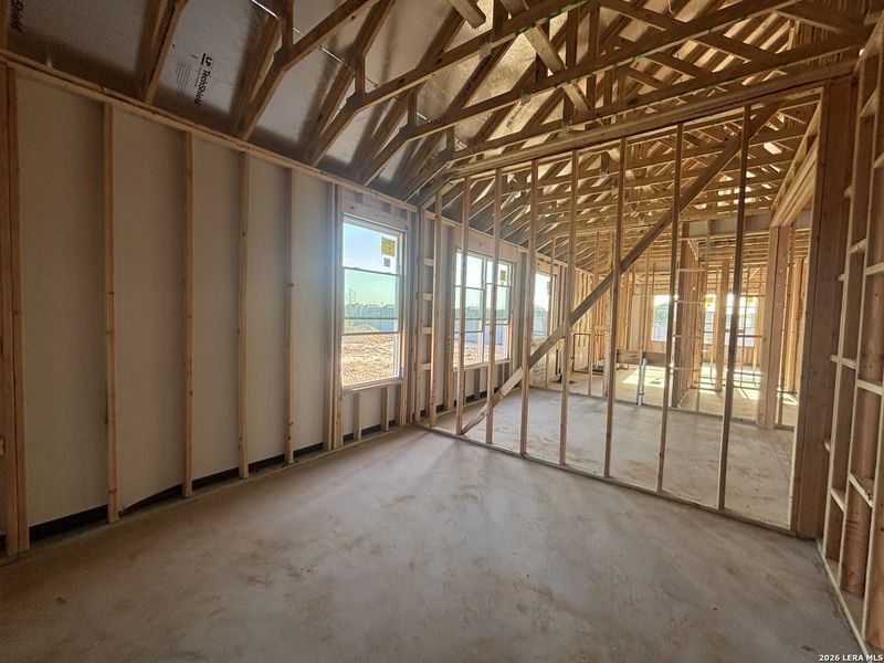 In-progress construction of a new home in The Heritage at Saddlebrook Ranch 70's, Schertz, TX (Image 26).