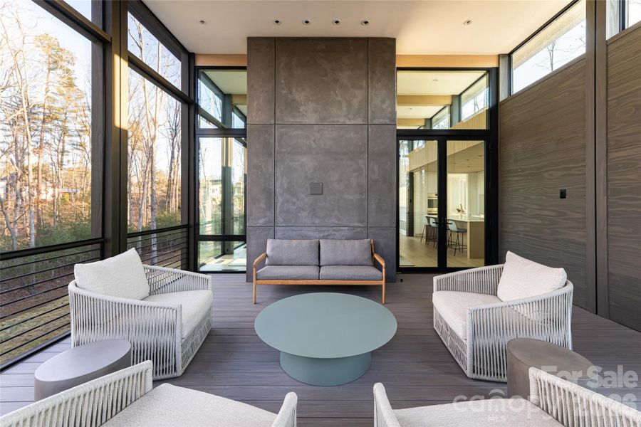 Exterior details and patio area of a home in , Asheville (Image 23).
