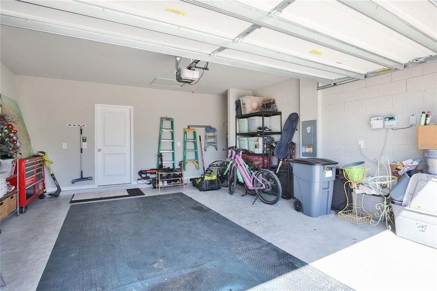 2 Car Garage w/Plenty of Storage Areas