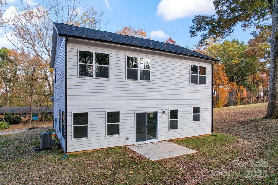 Exterior details and patio area of a home in , Charlotte (Image 3). Exterior details and patio area of a home in , Charlotte (Image 3).