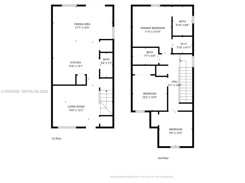 2D floor plan layout of this home in , Homestead, FL (Image 4).