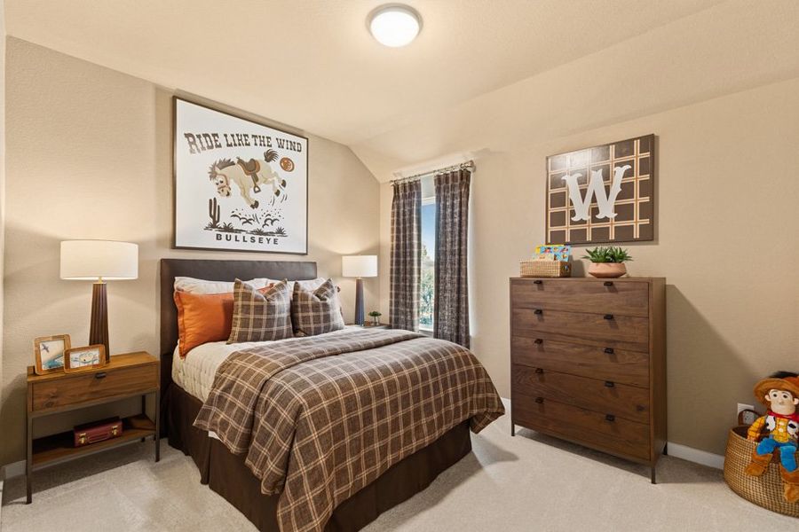 Representative Secondary Bedroom - some options shown