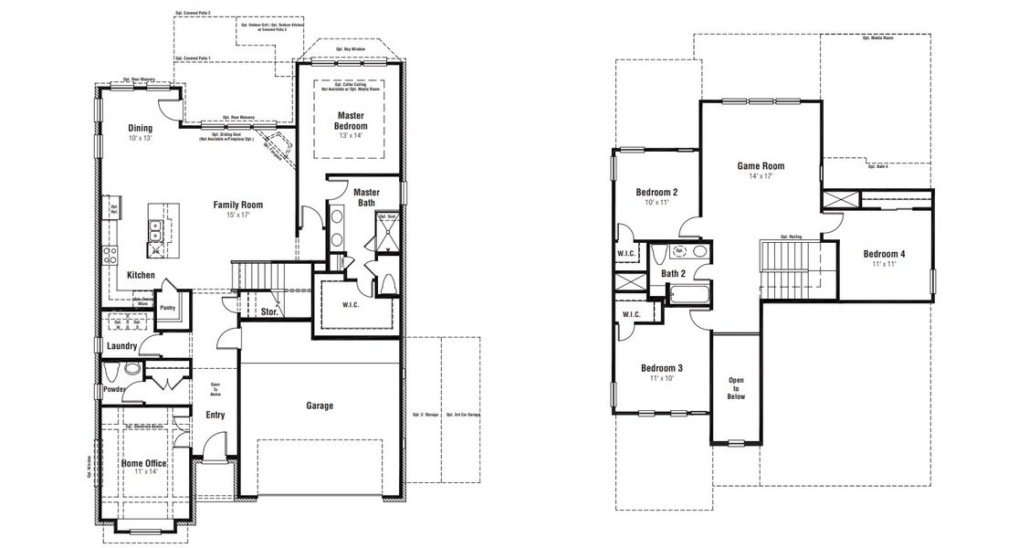 2D floor plan layout for the Kinney by Scott Felder Homes in The Crossvine, Schertz, TX (Image 3). 2D floor plan layout for the Kinney by Scott Felder Homes in The Crossvine, Schertz, TX (Image 3).