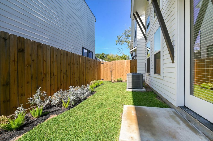 Exterior details and patio area of a home in , Houston (Image 2).