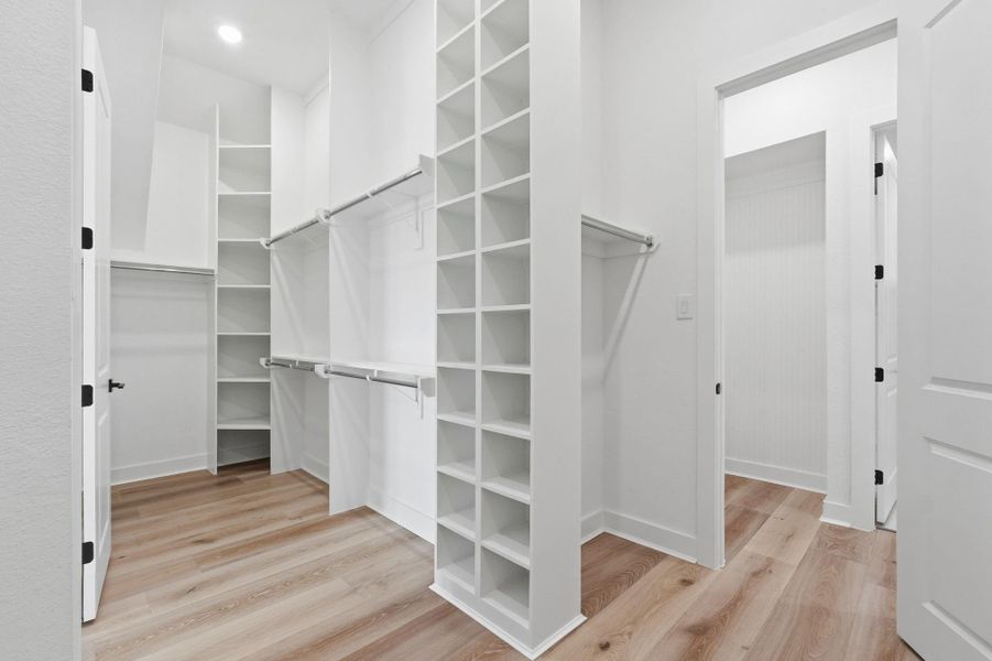 Primary walk-in closet
