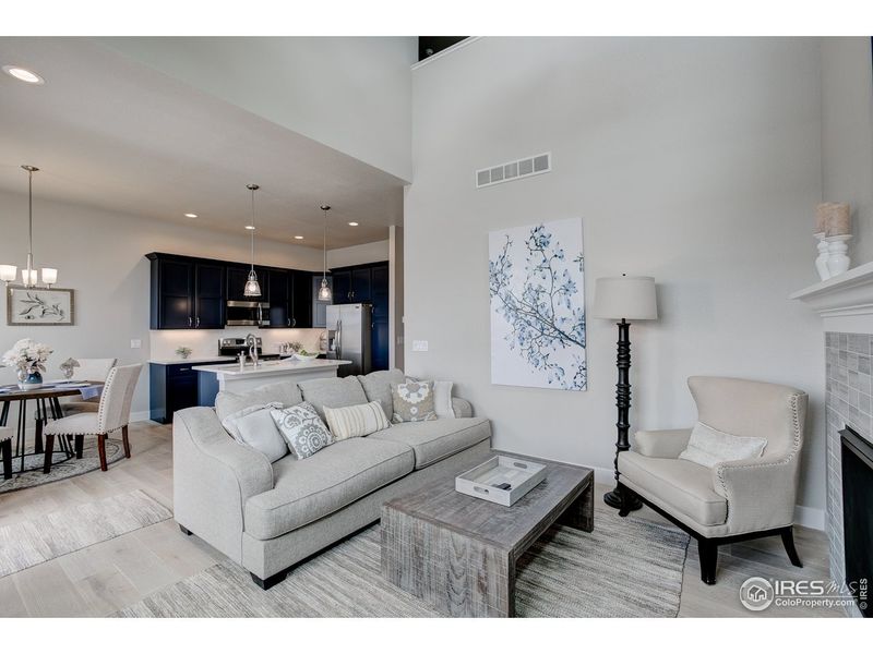 Furnished interior view inside a new home in The Lakes at Centerra - The Shores, Loveland (Image 3).