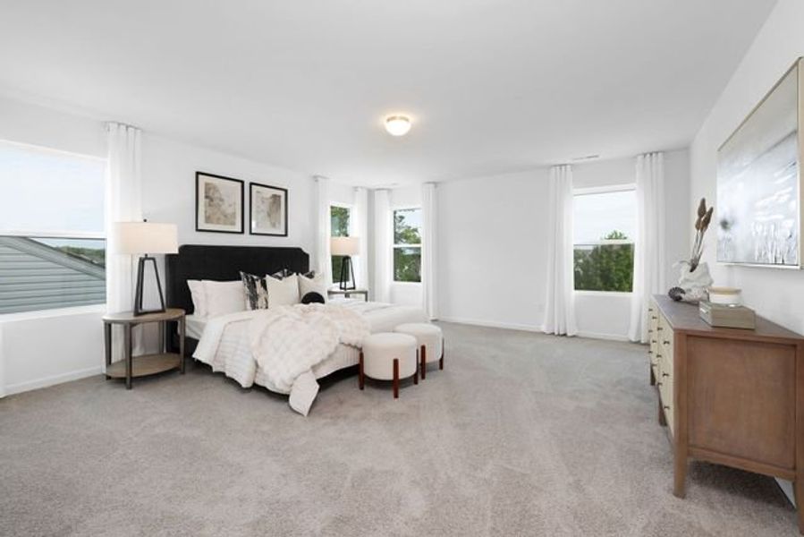 Representative furnished interior of a home built from the TA4000 by True Homes in Streamside, Red Cross (Image 10).