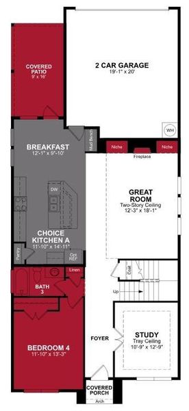 Beazer Homes Wildflower Ranch Whitney Floorplan. Beazer Homes Wildflower Ranch Whitney Floorplan.
