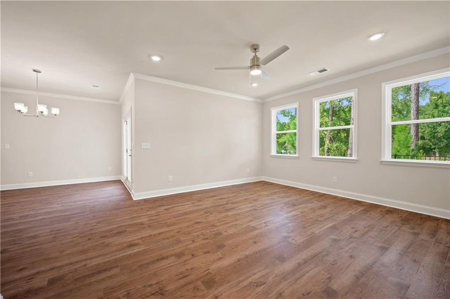 Spacious, unfurnished interior of a new home in Oak Ridge Meadows - Active Adult, Locust Grove (Image 25).