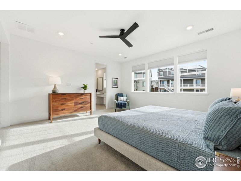 Alternate primary bedroom view highlighting layout and natural light.