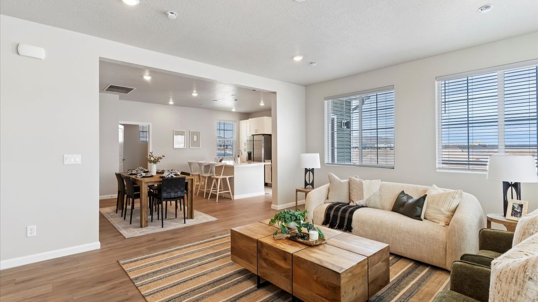 Furnished interior view inside a new home in Reunion, Commerce City (Image 8).
