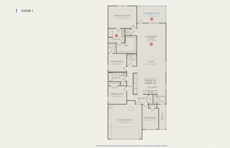 Chatfield Floor Plan, Quick Move-In Home, Floor 1