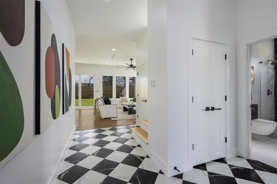 Furnished interior view inside a new home in , Dallas (Image 11).