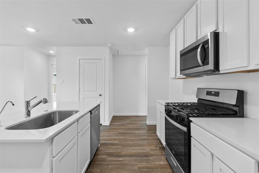 Furnished interior view inside a new home in The Canopies, Splendora (Image 7).