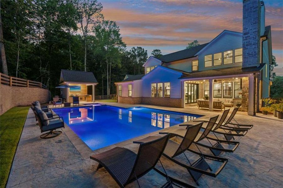 Exterior details and patio area of a home in , Gainesville (Image 40).