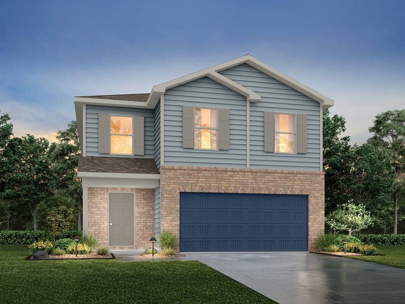 Representative exterior photo of a completed home built from the Big Bend by National HomeCorp in Waterside at Cedar Creek, Abilene, TX (Image 17). Representative exterior photo of a completed home built from the Big Bend by National HomeCorp in Waterside at Cedar Creek, Abilene, TX (Image 17).