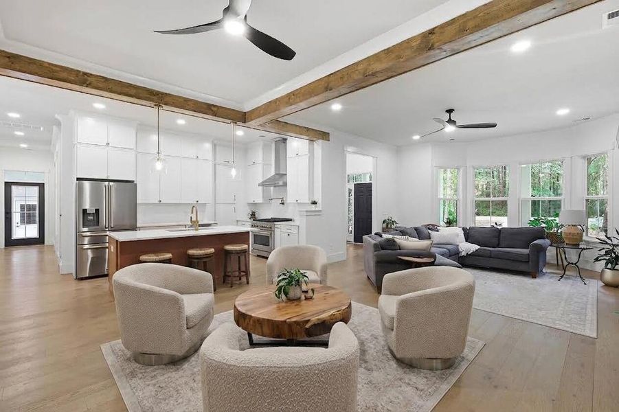 Furnished interior view inside a new home in , Seabrook (Image 48).