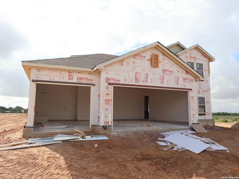 In-progress construction of a new home in Hickory Ridge, Elmendorf, TX (Image 27).