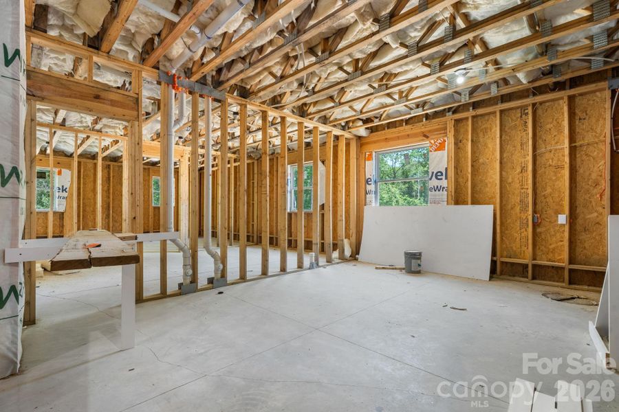 In-progress construction of a new home in , Taylorsville, NC (Image 38).