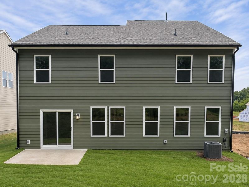 Exterior details and patio area of a home in Farms at Bellingham, Mooresville (Image 20). Exterior details and patio area of a home in Farms at Bellingham, Mooresville (Image 20).