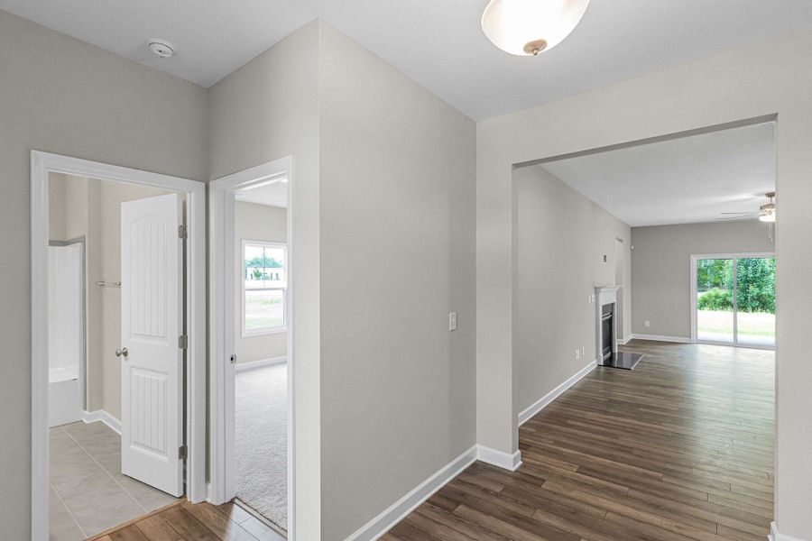Representative unfurnished interior of a home built from the Dogwood by Caviness & Cates Communities in Maggie Way, Wendell (Image 77).