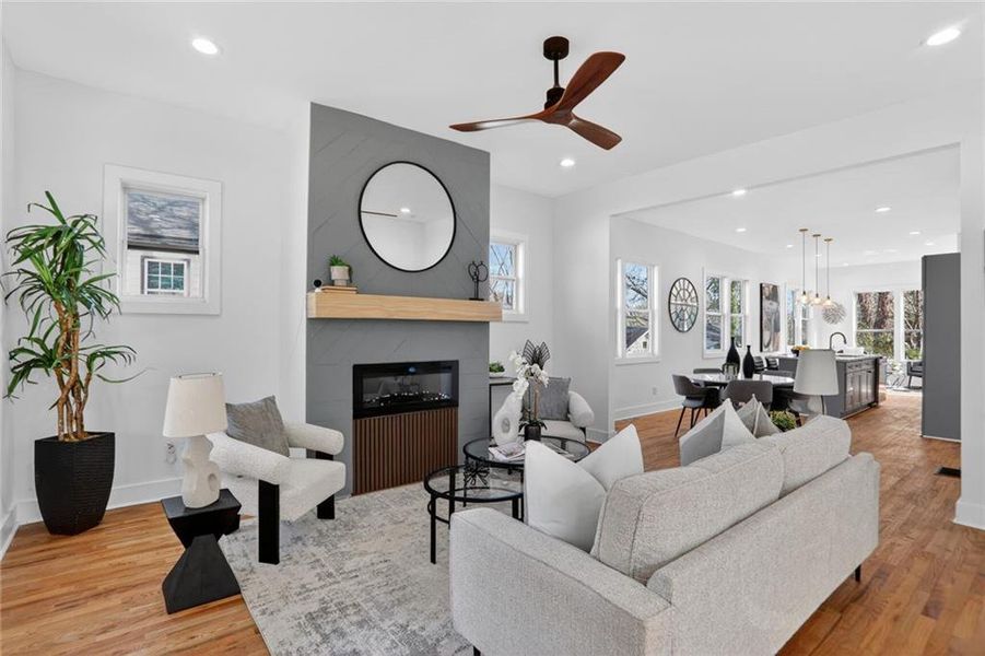 Furnished interior view inside a new home in , Atlanta (Image 4).