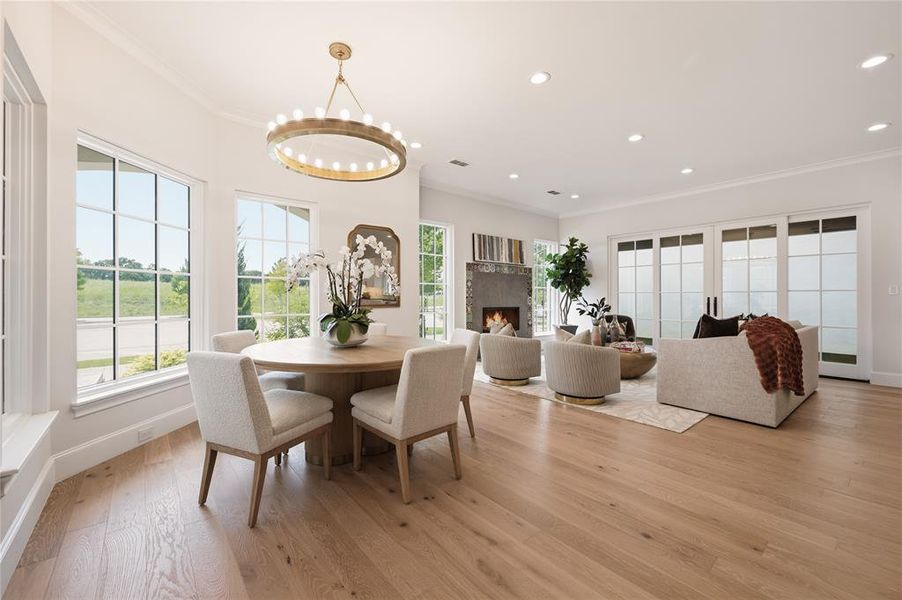 Furnished interior view inside a new home in , Flower Mound (Image 19).