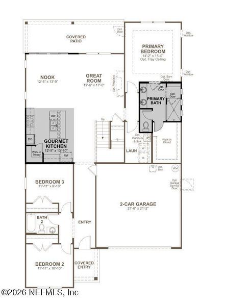 2D floor plan layout of this home in , St. Augustine, FL (Image 4).