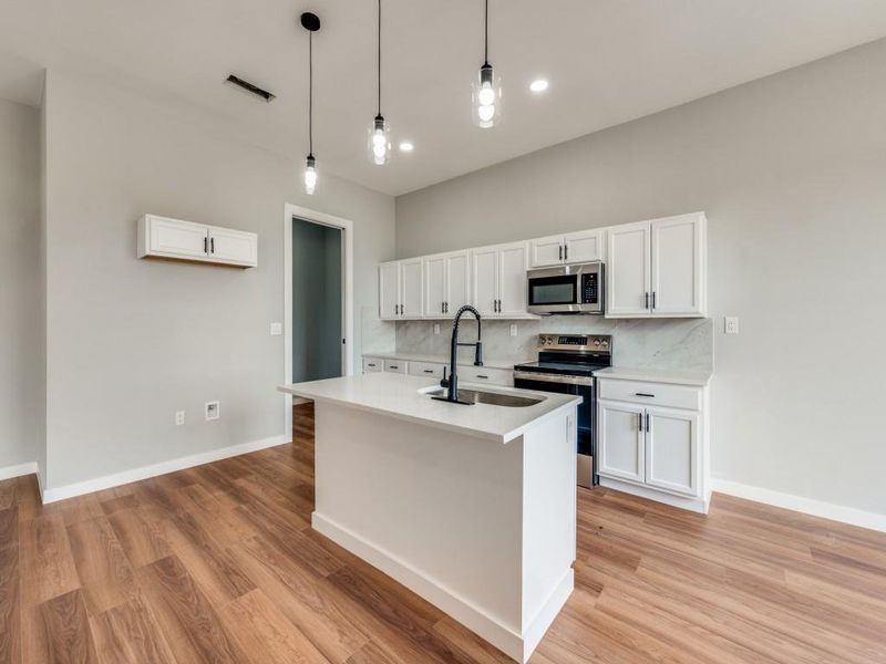 Furnished interior view inside a new home in , De Leon (Image 10). Furnished interior view inside a new home in , De Leon (Image 10).