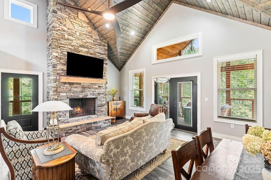 Furnished interior view inside a new home in , Hendersonville (Image 35).