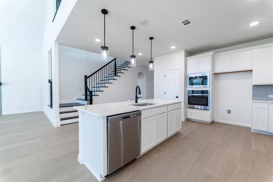 Furnished interior view inside a new home in Green Meadows, Celina (Image 3). Furnished interior view inside a new home in Green Meadows, Celina (Image 3).