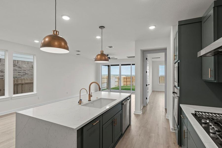 Furnished interior view inside a new home in Lariat, Liberty Hill (Image 7).