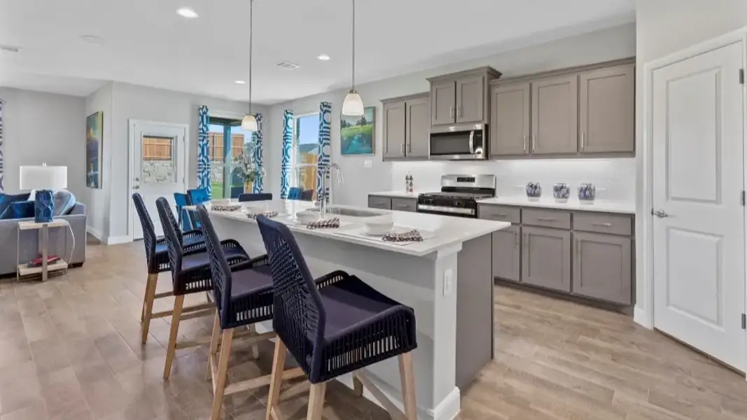 Furnished interior view inside a new home in Bluestem, Rhome (Image 6).