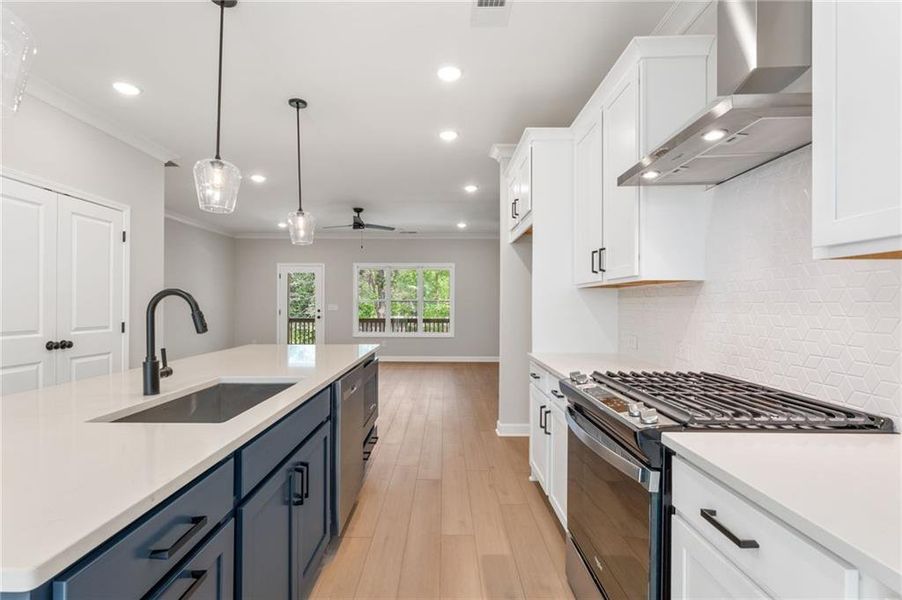 Furnished interior view inside a new home in Townes at South Main, Kennesaw (Image 12).