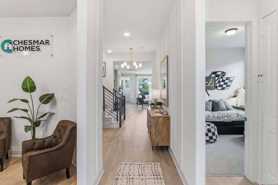 Furnished interior view inside a new home in Prominence, San Antonio (Image 35).