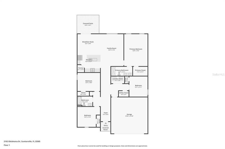 2D floor plan layout of this home in , Sumterville, FL (Image 5).